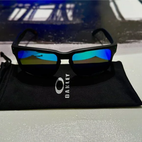 OO9102 Oakley Holbrook Jade Iridium Prizm Polarized Sunglasses - Picture 4 of 12